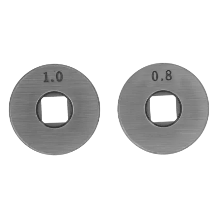 Подающий ролик DENZEL V профиль под стальную проволоку 0,8-1мм, посадка квадрат, 2 шт