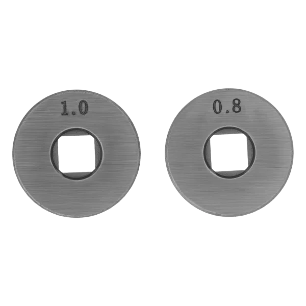 Подающий ролик DENZEL V профиль под стальную проволоку 0,8-1мм, посадка квадрат, 2 шт