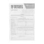 Шнур сетевой Energy Series DENZEL, ПВС, 1,5 м, 2 x 1 мм, с неразборной вилкой, белый
