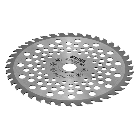 Диск для триммера DENZEL 96340 230 x 25.4 мм, толщина 1.3 мм, 40 зубьев