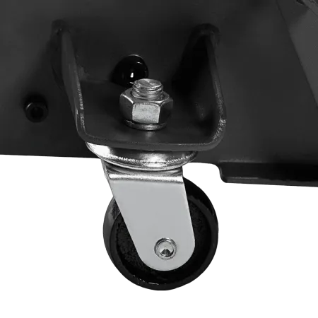 Домкрат гидравлический DENZEL подкатной 3 т, с фиксатором, быстрый подъем, 135-480 мм, профессиональный