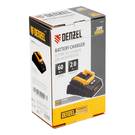 Устройство зарядное для аккумуляторов DENZEL BCH-20-2.0, Li-Ion, 20 В, 2,0 А