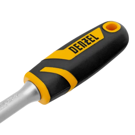 Ключ-трещотка DENZEL 1/2", 90 зубьев, с быстрым сбросом, CrV