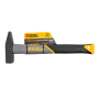 Молоток слесарный DENZEL 300 г, кованый, фибергласовая  рукоятка c TPR покрытием