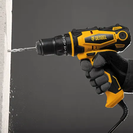 Дрель-шуруповерт сетевая ударная DENZEL ISD-300-13