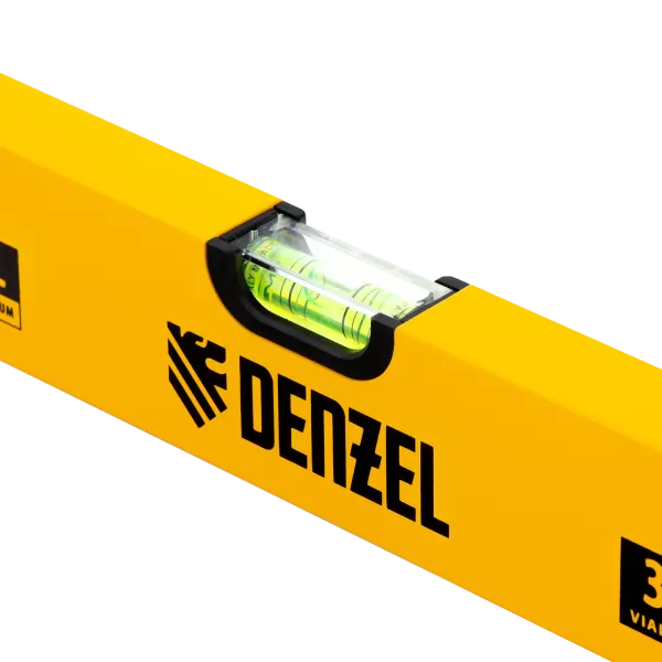 Уровень алюминиевый DENZEL 33683, 1000 мм, 3 глазка, фрезерованный