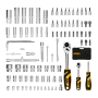 Набор инструментов DENZEL 1/2", 1/4", CrV, S2, пластиковый кейс, 94 предмета