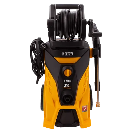 Мойка высокого давления DENZEL R-210iD, 2600 Вт, 210 бар, 8.0 л/мин, с барабаном