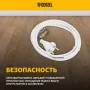 Шнур сетевой Energy Series DENZEL, ПВС, 3 м, 2 x 1 мм, с неразборной вилкой, белый