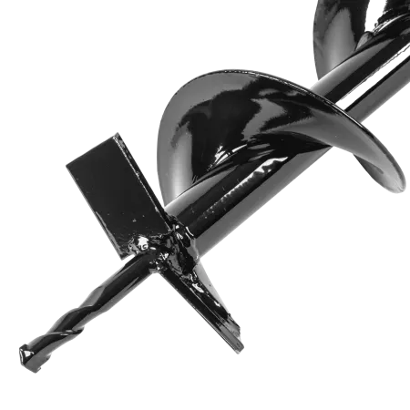 Шнек для грунта DENZEL E-100, диаметр 100 мм, длина 800 мм,соединение 20 мм, несъемный нож