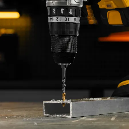 Сверло спиральное по металлу DENZEL 5 x 86 мм, Р6М5, Golden Tip