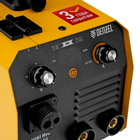 Аппарат инвертор. полуавтомат. сварки DENZEL Mini MIG-140LFG, 140 А, ПВ 60%