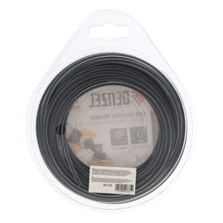 Леска для триммера DENZEL Extra cord 96129, 3 мм x 15 м, круглая, двухкомпонентная