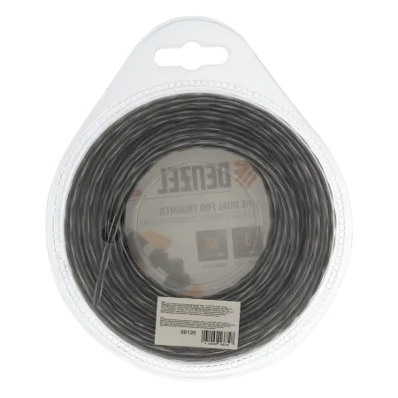 Леска для триммера DENZEL Extra cord 96126, 3 мм x 15 м, квадратная, двухкомпонентная