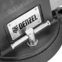 Тиски слесарные DENZEL BVH-150, 150 мм, поворотные, стальная направляющая, с наковальней