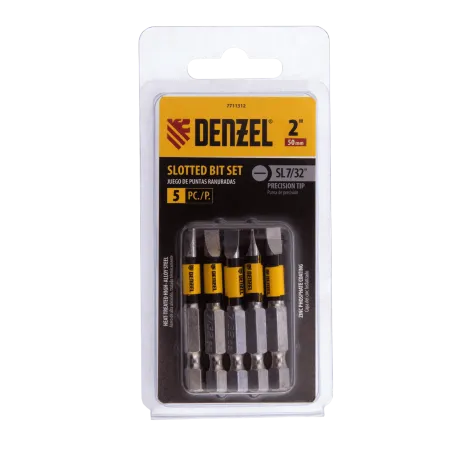 Набор бит DENZEL SL5,5x50, 5 шт.