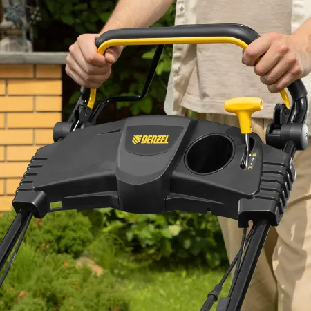 Газонокосилка бензиновая DENZEL GLT-460SP-T, Trike 150 см3, 46 см, привод, панель, 60л