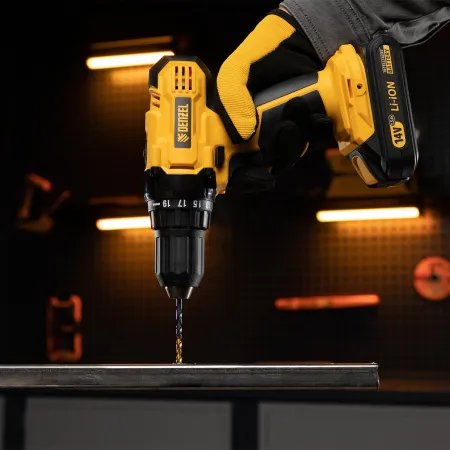 Набор сверл по металлу DENZEL 1,5-6,5 мм, HSS-Tin, Golden Tip, 13 шт