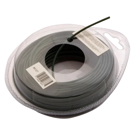 Леска для триммера DENZEL Flex Сord 96127, 2 мм x 15 м, круглая, двухкомпонентная