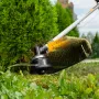 Триммер бензиновый DENZEL DT-43E, 43 см3, неразъемная штанга, электростартер, состоит из 2 частей