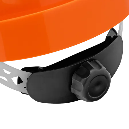 Каска защитная ударопрочная DENZEL ABS/PC, плавная регулировка, модель «Форвард» (К-05), оранж.