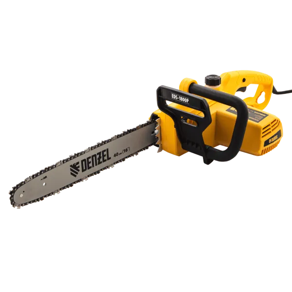 Пила цепная электрическая DENZEL EDS-1800P, 1.8 кВт, шина 40 см, шаг 3/8, 57 звеньев