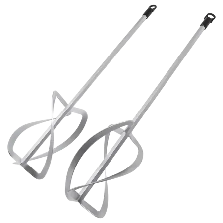 Комплект насадок для строительного миксера DENZEL 2шт., 220х560 мм, оцинкованные, хвостовик HEX13