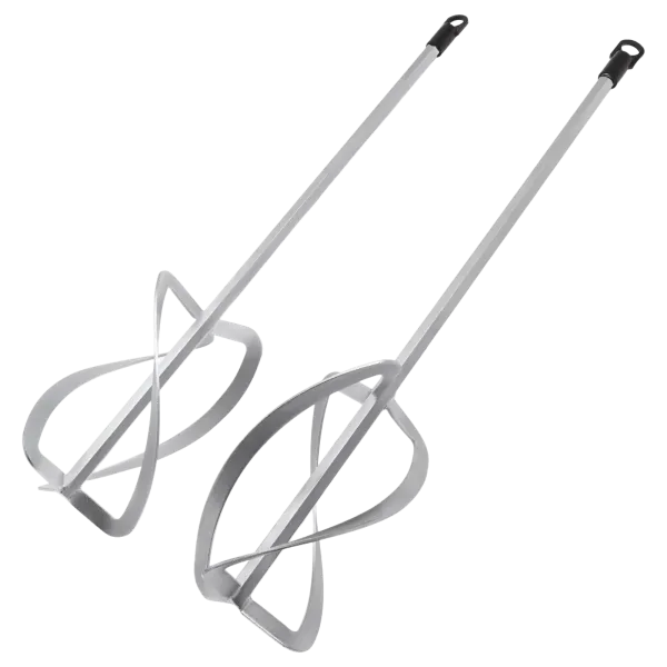 Комплект насадок для строительного миксера DENZEL 2шт., 220х560 мм, оцинкованные, хвостовик HEX13