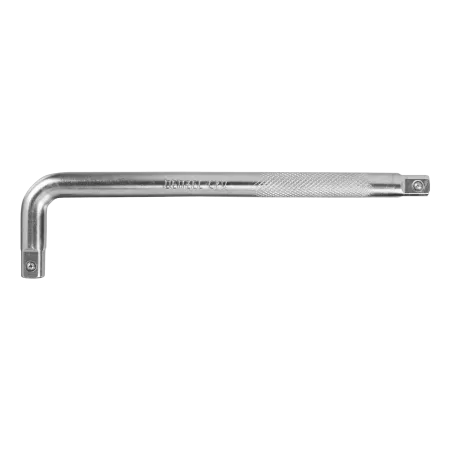 Вороток Г-образный DENZEL 250*50 мм, квадрат 1/2", CrV, матовый хром