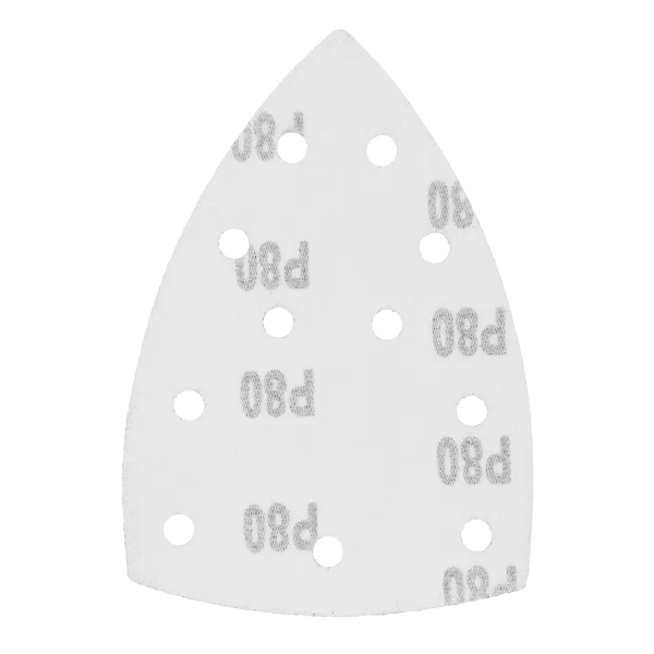 Треугольник абразивный на ворc. подложке под "липучку", перф., P 80, 150х150х100 мм, 5 шт. Denzel