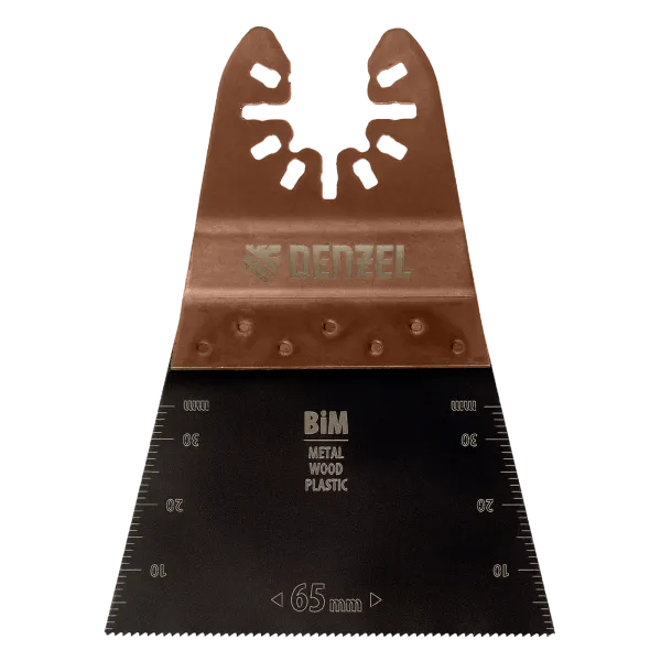 Насадка для МФИ DENZEL 782303 режущая прямая, BiM, по металлу и дереву, 65 x 1.2 мм