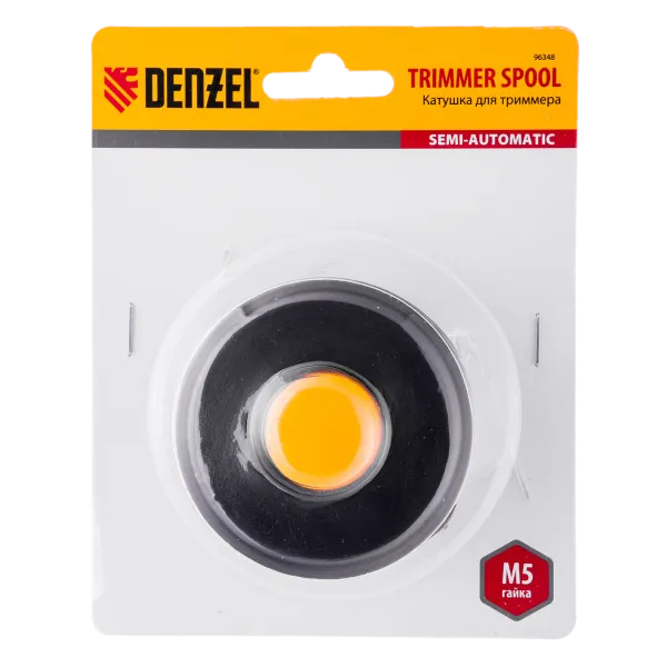 Катушка для триммера DENZEL 96348 полуавтоматическая, M5, в блистере, для модели TE-350
