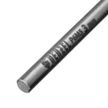 Сверло спиральное по металлу DENZEL 3 x 60 мм, Р6М5, Golden Tip, 2шт.