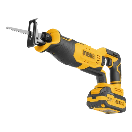 Пила сабельная аккумуляторная DENZEL RS-180,  Li-Ion, 20 В