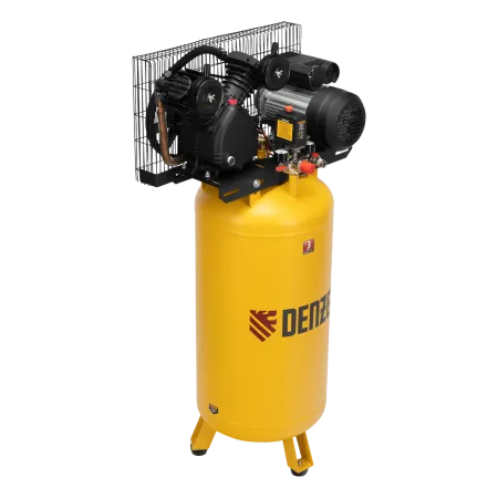 Компрессор воздушный DENZEL BCV2200/100V, 2.3 кВт, ременный привод, 100 литров, 440 л/мин