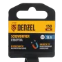 Отвертка DENZEL SL6x150 мм, CrV, трехкомпонентная рукоятка