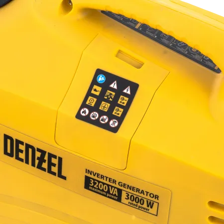 Инверторный генератор DENZEL GT-3200iSE, 3.2 кВт, 230 В, бак 6 л, электростартер
