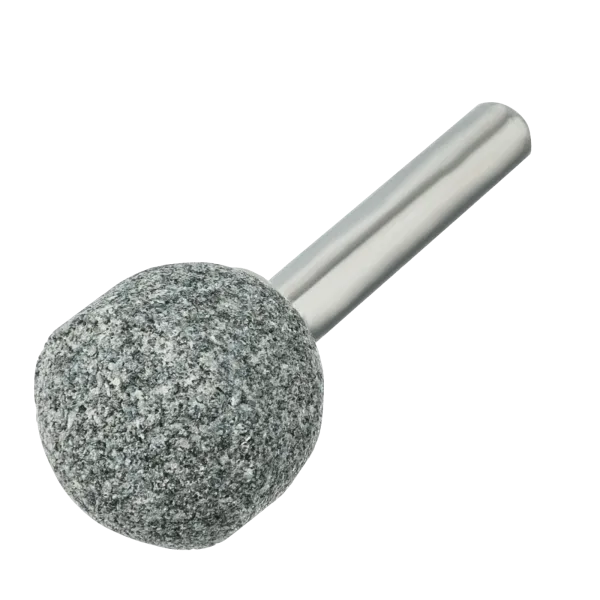 Шарошка абразивная DENZEL шар, 19 мм, для дрели , хвостовик d6 мм, 63С