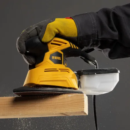 Машина плоскошлифовальная вибрационная DENZEL VDS-2, 2 в 1, 130 Вт, 14000 об/мин