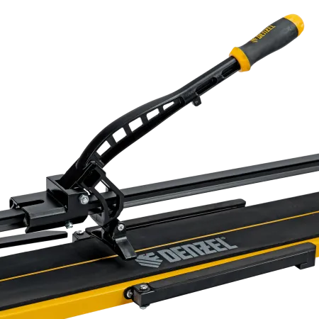 Плиткорез рельсовый DENZEL 1000х16мм, каретка на подш., стальная станина, усил. рукоятка-пенал