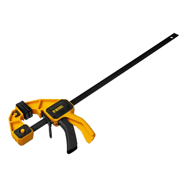 Струбцина DENZEL F-образная, быстрозажимная, 450 х 80 мм, усиленный нейлоновый корпус