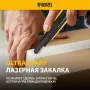 Нож DENZEL 9 мм, сменное лезвие, SK4, алюминиевый корпус, торцевой зажим