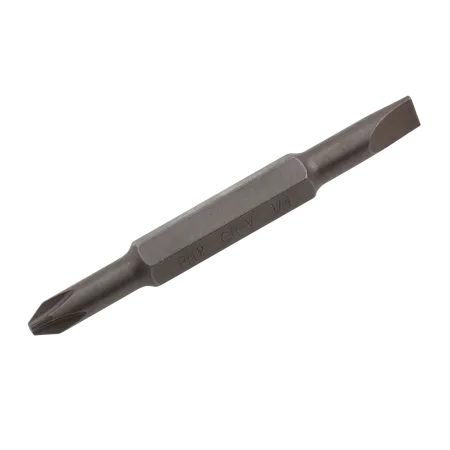 Отвертка комбинированная DENZEL, SL3/16, PH1, SL1/4, PH2, 3-х компонентная рукоятка