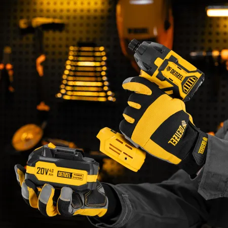 Винтоверт ударный аккумуляторный бесщет. DENZEL CIDH-BL-20-270, Li-Ion, 20 В