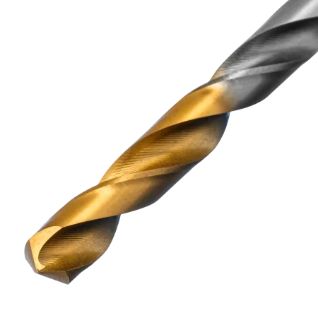 Сверло спиральное по металлу DENZEL 6 х 139 мм, Р6М5, Golden Tip, удлиненное