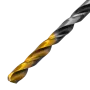 Сверло спиральное по металлу DENZEL 4,5 x 80 мм, Р6М5, Golden Tip, многогранная заточка