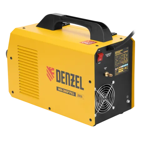 Аппарат инвертор. полуавтомат. cварки DENZEL IMIG-200SP Pulse, 200 А, ПВ 60%, катушка 5 кг