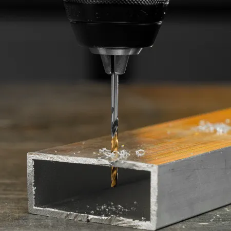 Сверло спиральное по металлу DENZEL 3,2 x 65 мм, Р6М5, Golden Tip, многогранная заточка, 2шт.