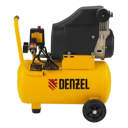 Компрессор воздушный безмасляный DENZEL DLC1300/24, 1.3 кВт, 206 л/м, 24 литра