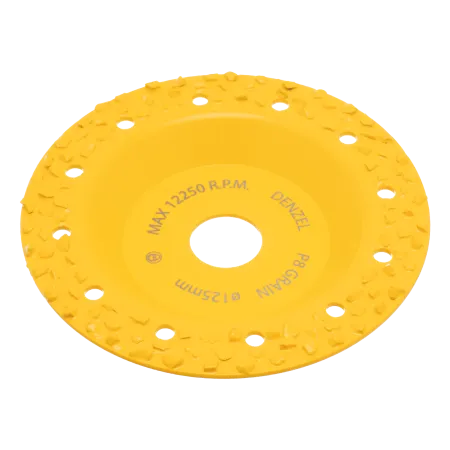 Чашка твердосплавная зачистная DENZEL, 125 мм, Плоская, крупное зерно #8
